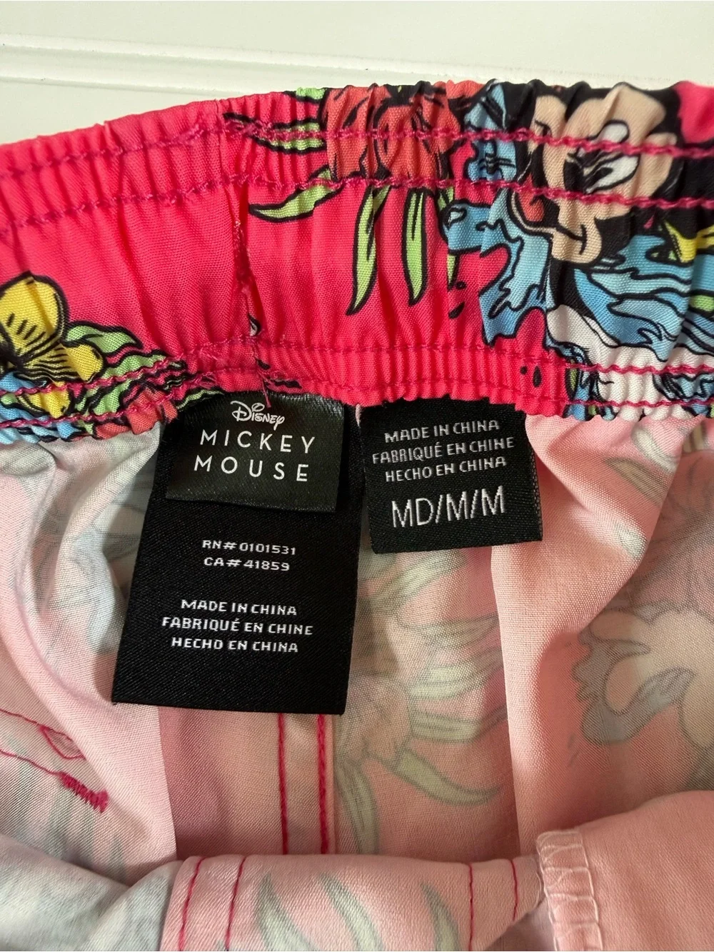 Disney Pink Tropical Mickey Swim Shorts